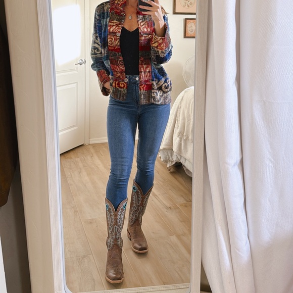 Boho Multicolor Patchwork Utility Jacket - Picture 2 of 12